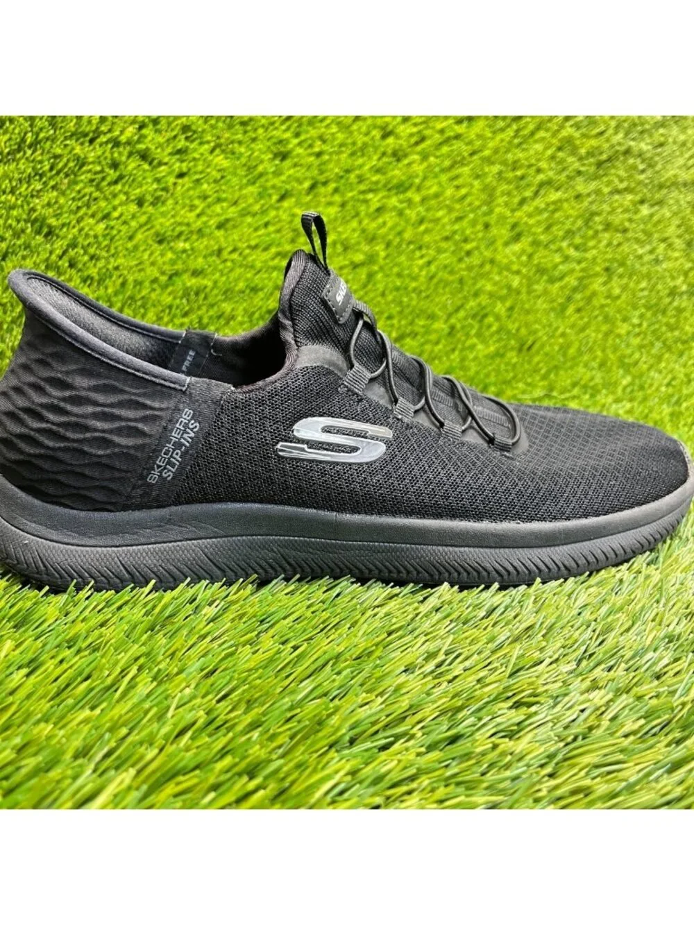 Skechers Summits Enslee Womens Size 10 Black Slip Resistant Work Shoes Sneakers